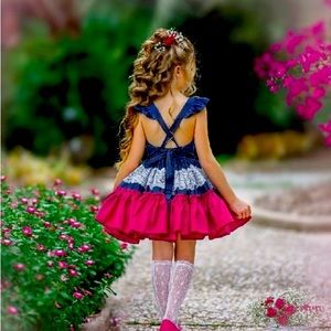 NWT Dollcake Made of Stars Girls Dress sz 9